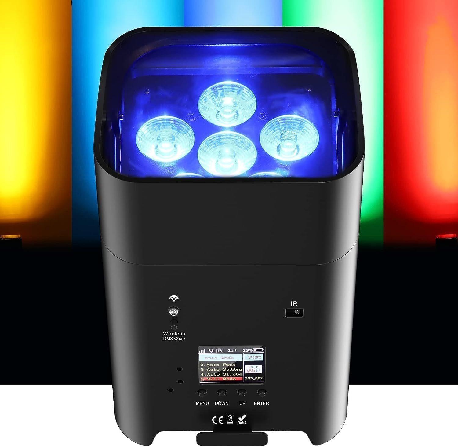 Projecteur DEL RGBW sur batterie / Battery RGBW LED Uplight