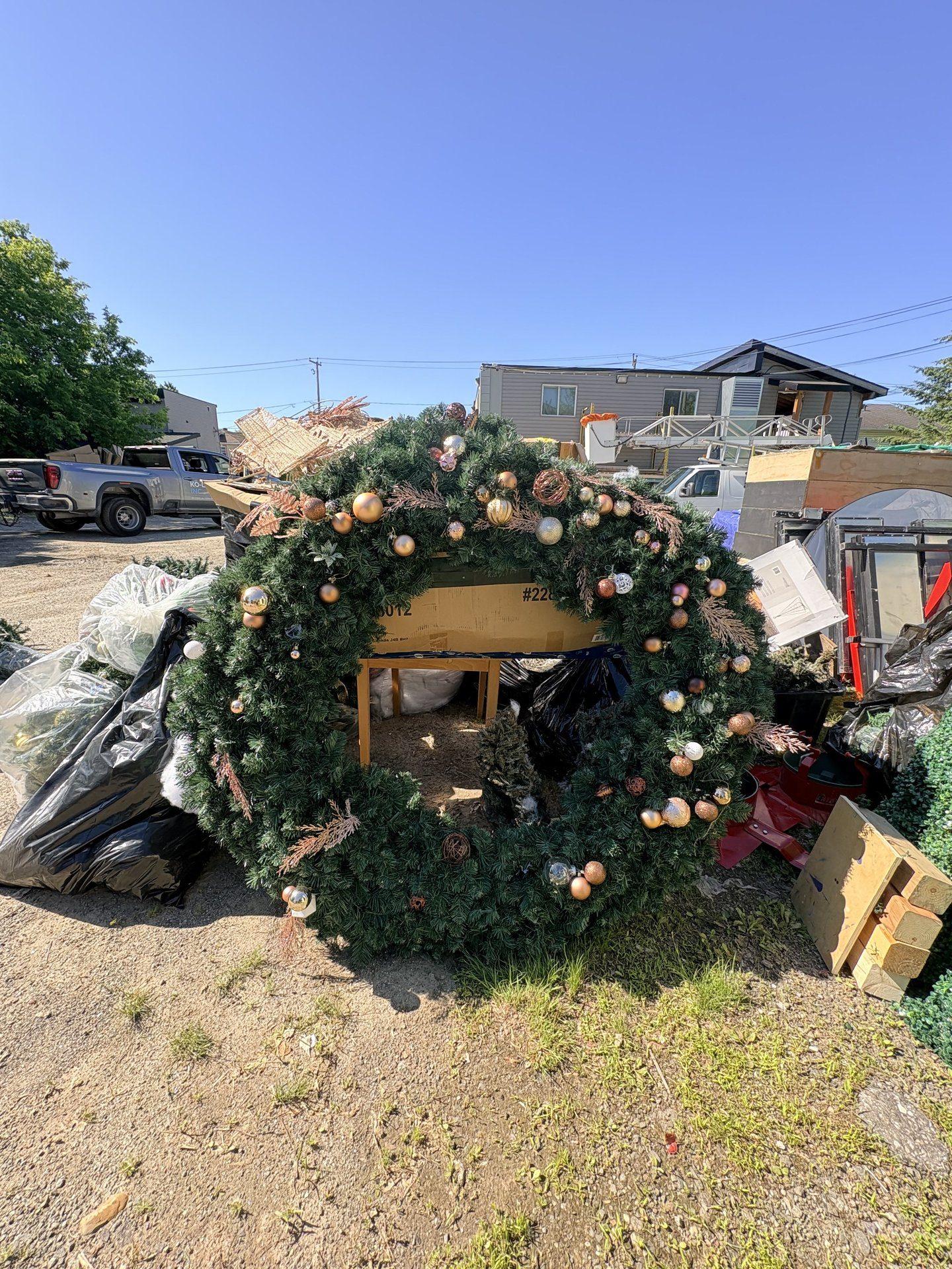Couronne de Noël géante / Giant Christmas Wreath
