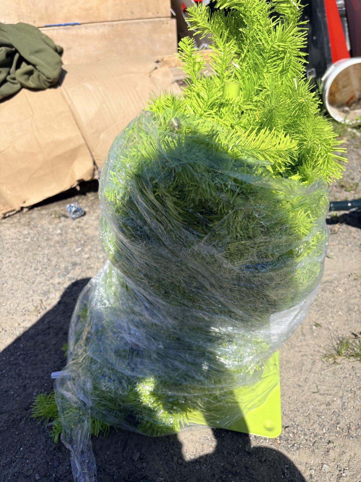 Sapin de Noël vert lime – 6 pi / 6' Lime Green Christmas Tree