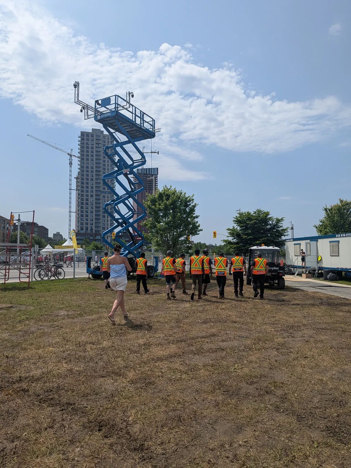 Équipe KO-LAB au complet sur le site, Canada Day 2026